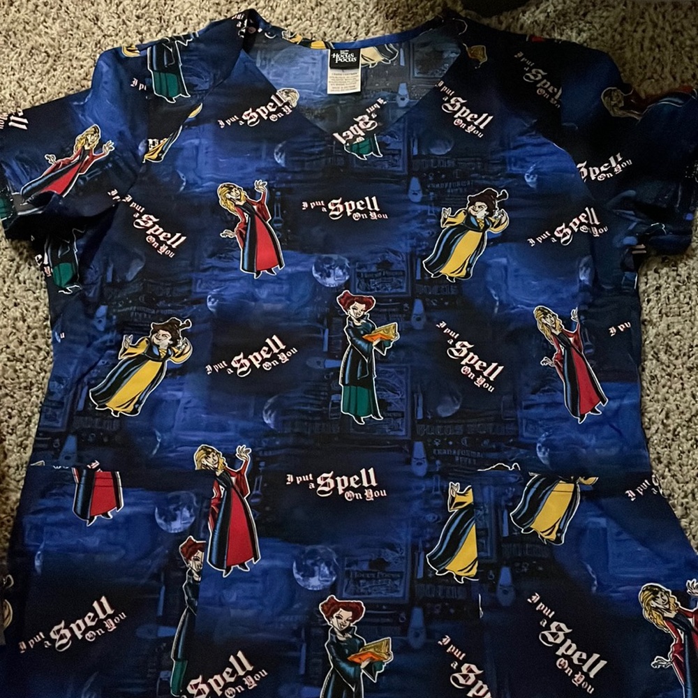 Hocus pocus scrub top